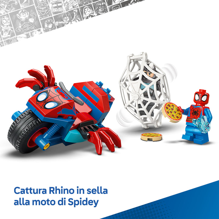 LEGO 11206 SPIDEY SULLA MOTO CONTRO RHINO