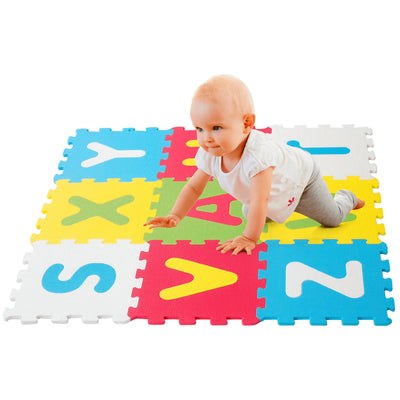 TAPPETO PUZZLE LETTERE 10PZ 10MM 30X30CM