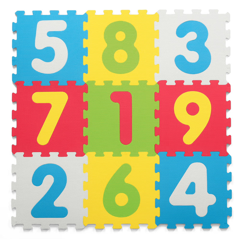 TAPPETO PUZZLE NUMERI 10PZ 10MM 30X30CM