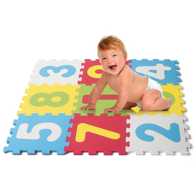 TAPPETO PUZZLE NUMERI 10PZ 10MM 30X30CM