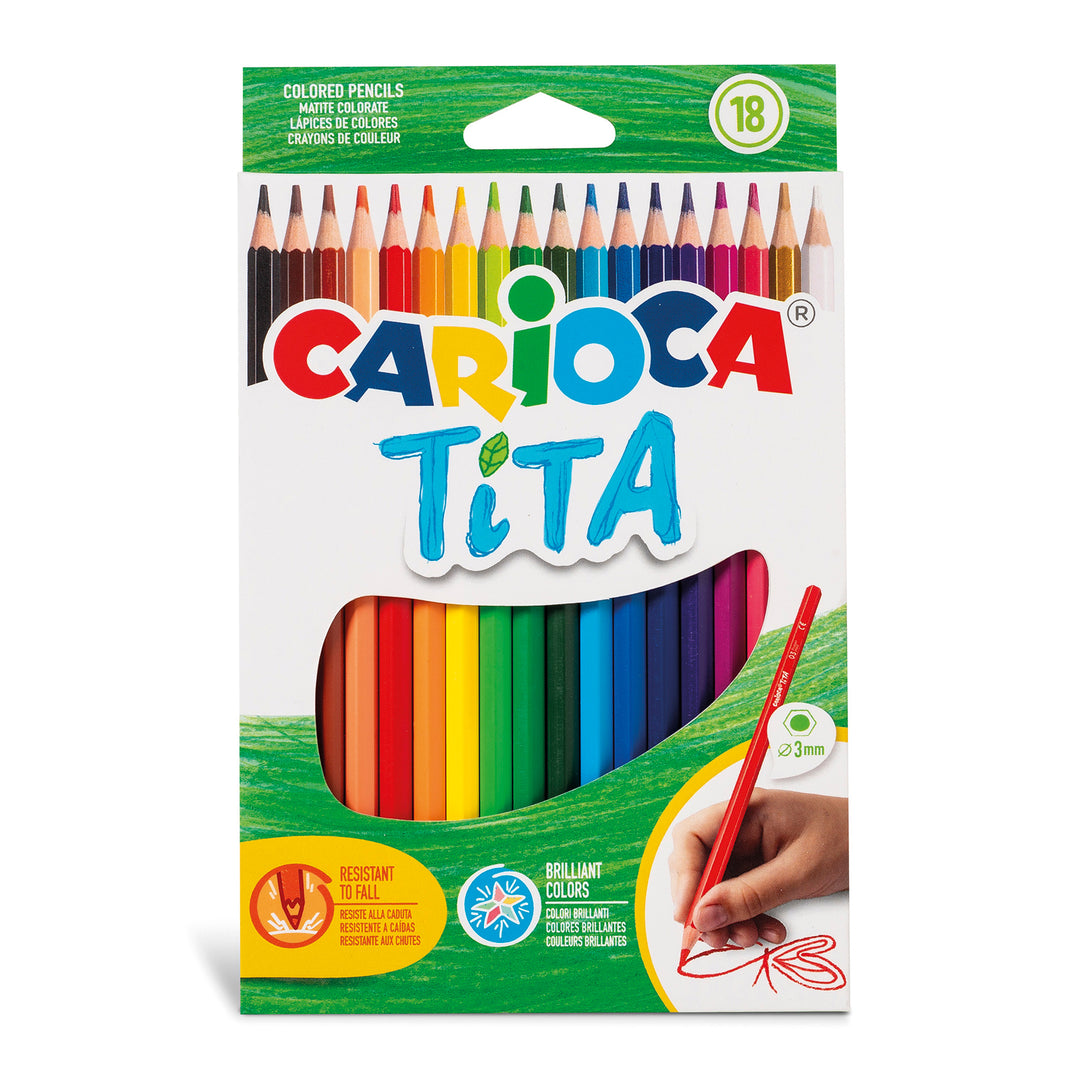 SCATOLA 18 MATITE COLORATE TITA