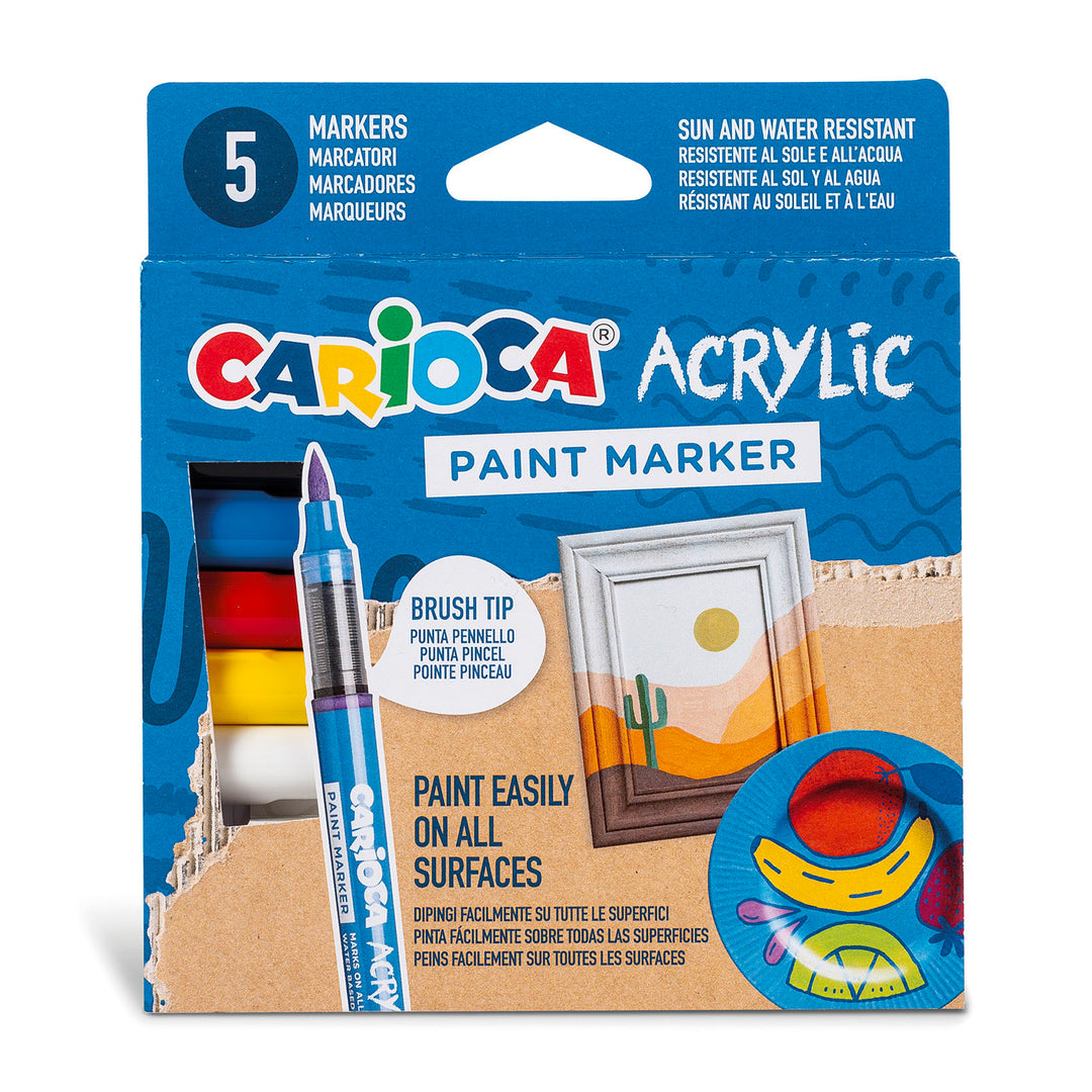MARCATORI ACRILICI PAINT MARKER 5PZ