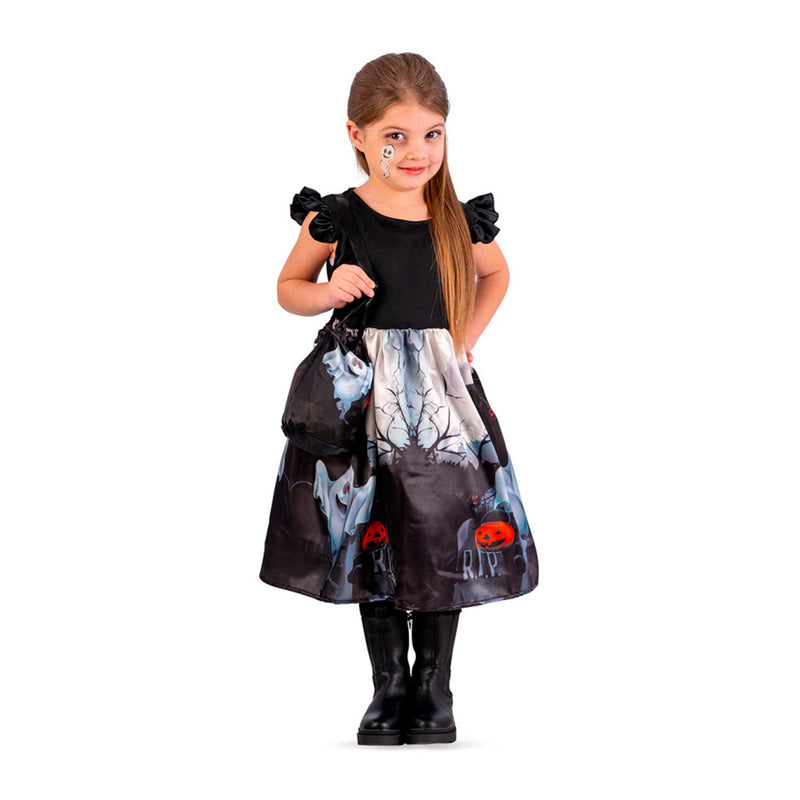 COSTUME ABITO FANTASMINI CON BORSETTA