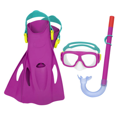 BW25019 SET SNORKELING CON PINNE EXPLORA ESSENTIAL 7-14 ANNI