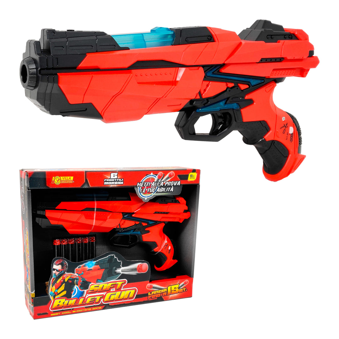 PISTOLA SOFT BULLET GUN CON LUCI