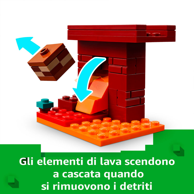 LEGO 21266 MINECRAFT BATTAGLIA SUL PONTE DEL NETHER