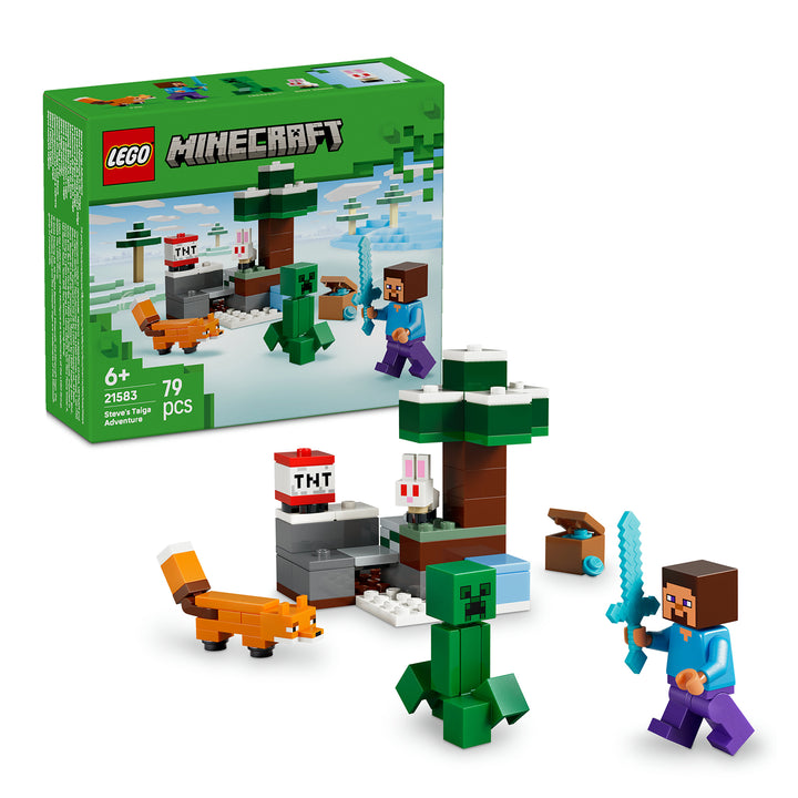 LEGO 21583 AVVENTURA DI STEVE NELLA TAIGA