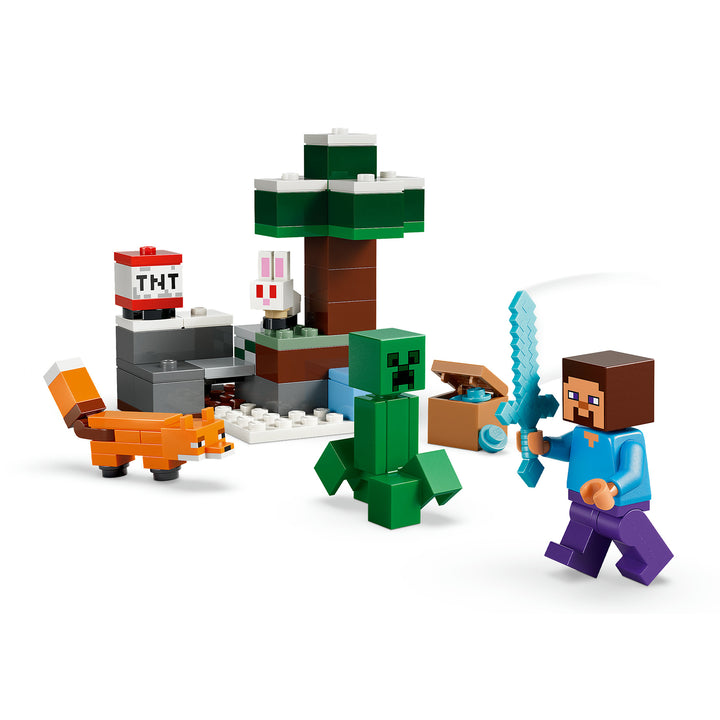 LEGO 21583 AVVENTURA DI STEVE NELLA TAIGA