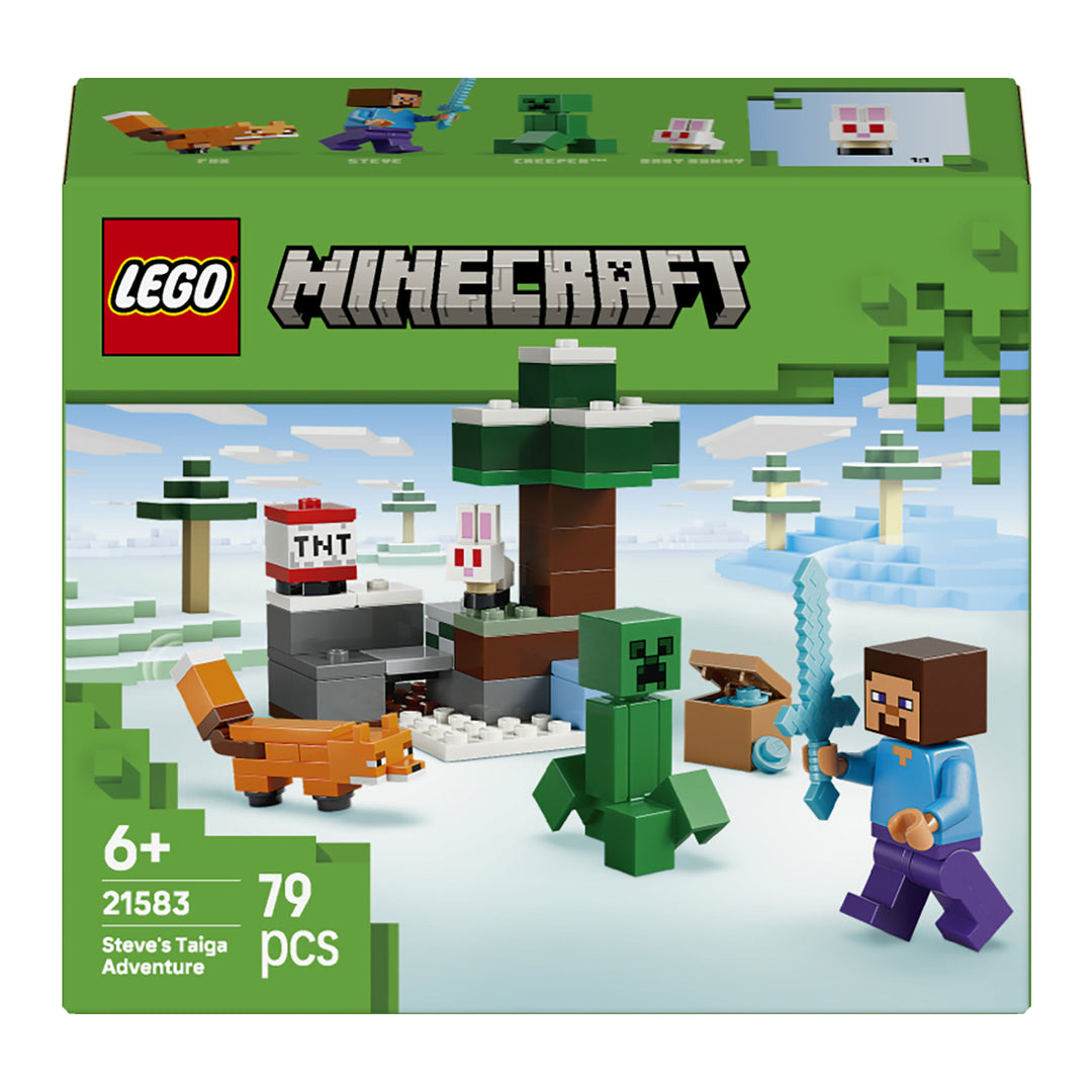 LEGO 21583 AVVENTURA DI STEVE NELLA TAIGA
