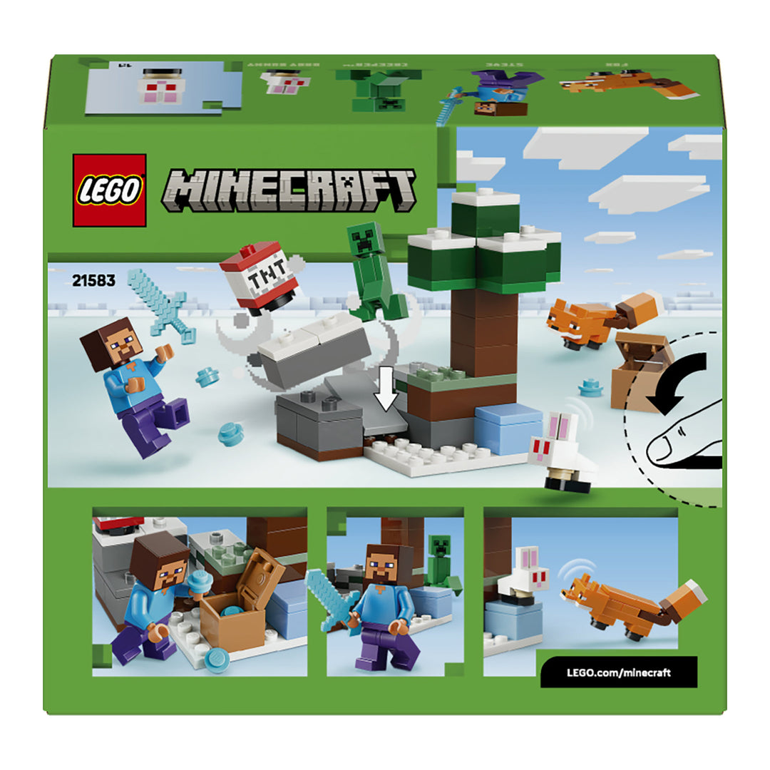 LEGO 21583 AVVENTURA DI STEVE NELLA TAIGA