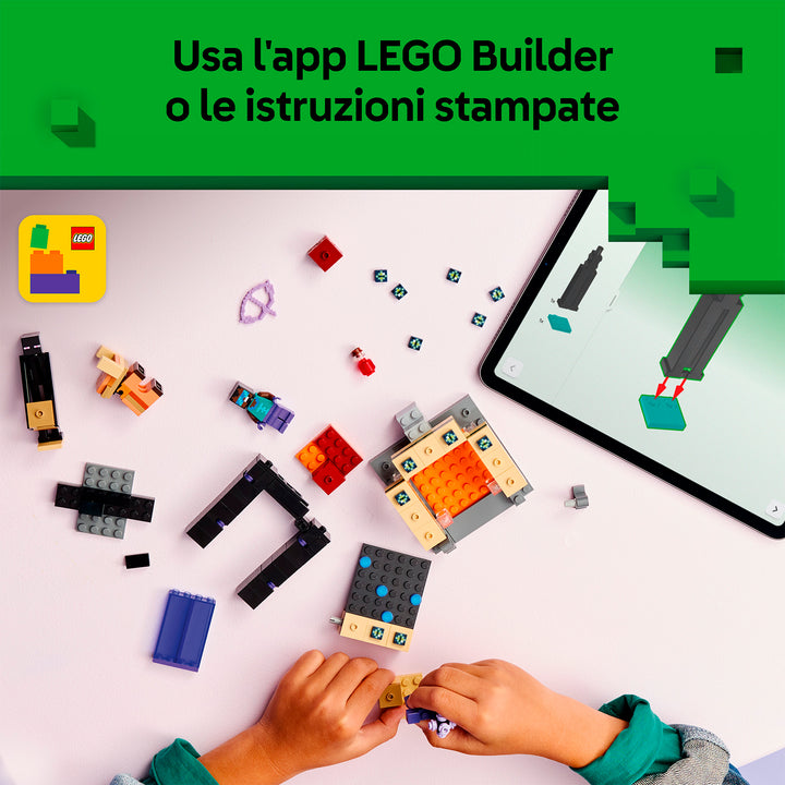 LEGO 21584 VIAGGIO NEL PORTALE DEL NETHER E DELL&