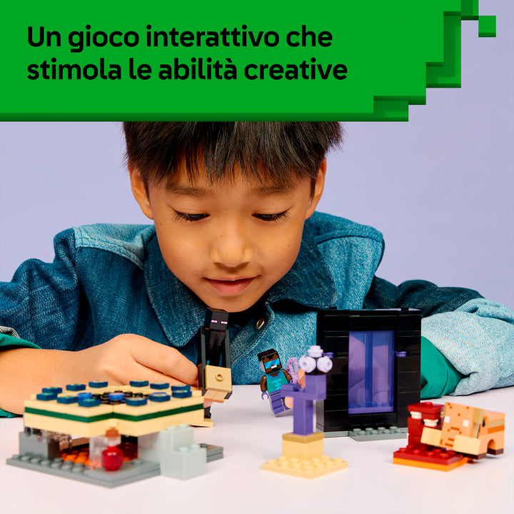LEGO 21584 VIAGGIO NEL PORTALE DEL NETHER E DELL&