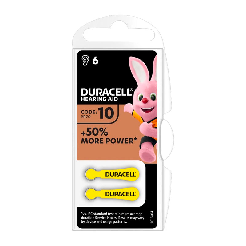 DURACELL ACTIVAIR HEARING AID BATTERIA PER APPARECCHI ACUSTICI FORMATO 10 6PZ