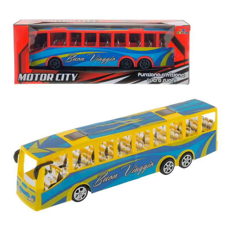 BUS MOTOR CITY A FRIZIONE CON LUCI E SUONI
