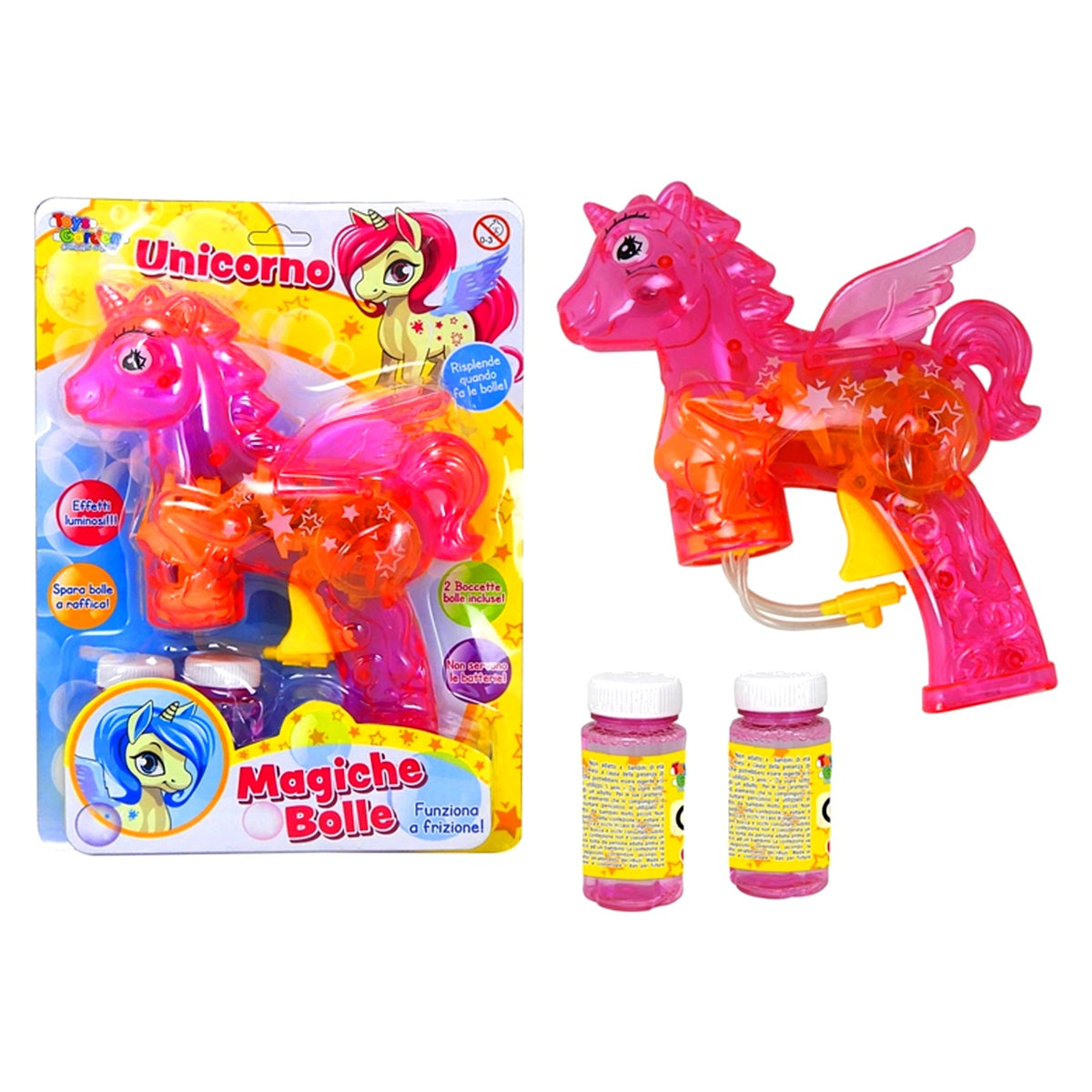 PISTOLA SPARABOLLE UNICORNO A FRIZIONE