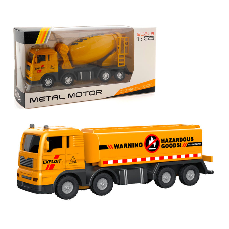 CAMION CANTIERE CONSTRUCTION DIE-CAST 1:55 A FRIZIONE