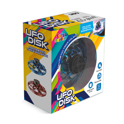 UFO DISK DISCO BOOMERANG CON LUCI