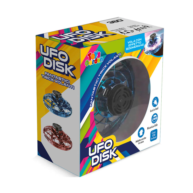 UFO DISK DISCO BOOMERANG CON LUCI