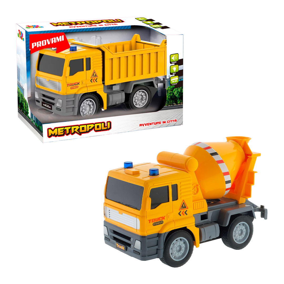 CAMION LAVORO A FRIZIONE CON LUCI E SUONI