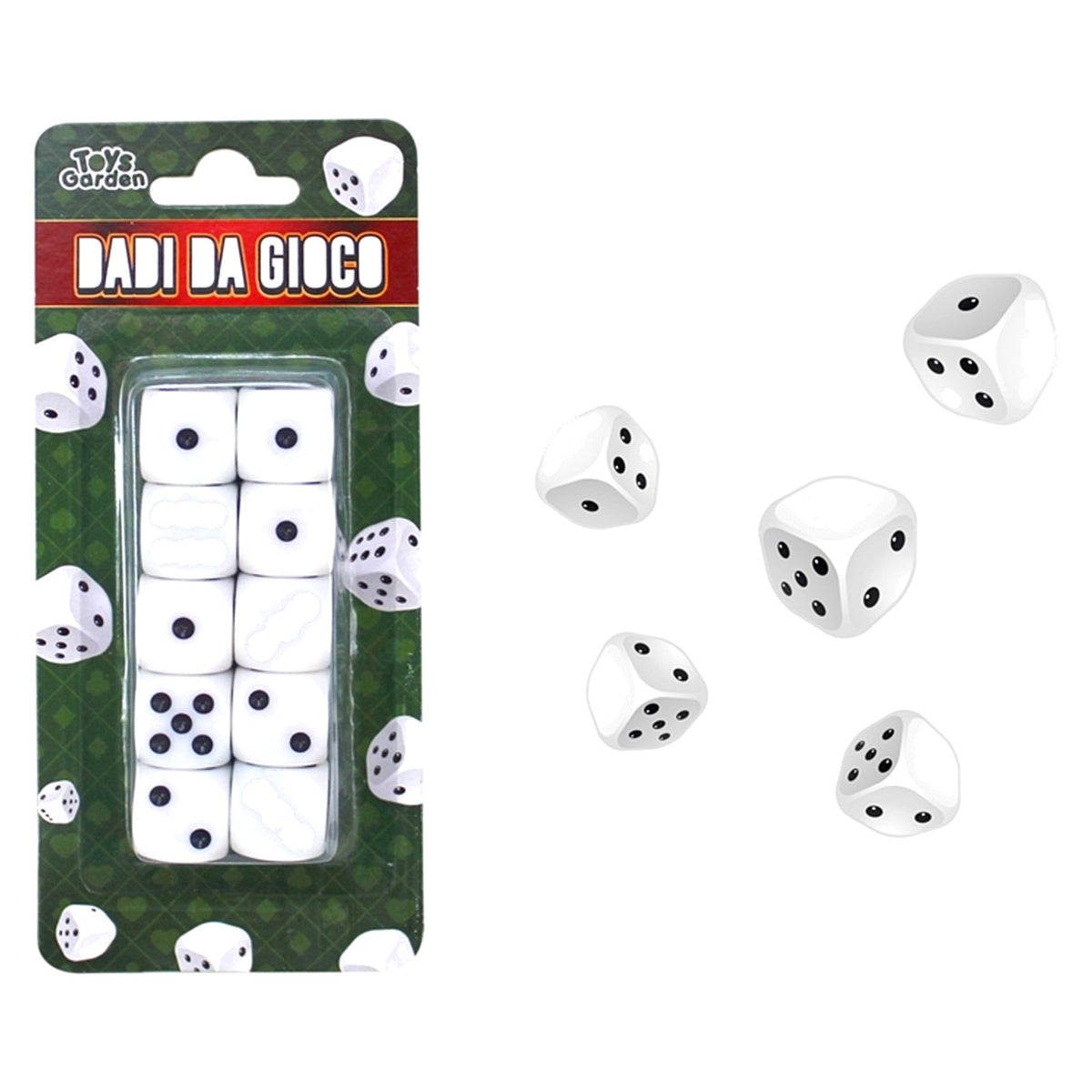 DADI DA GIOCO - BLISTER 10 PEZZI
