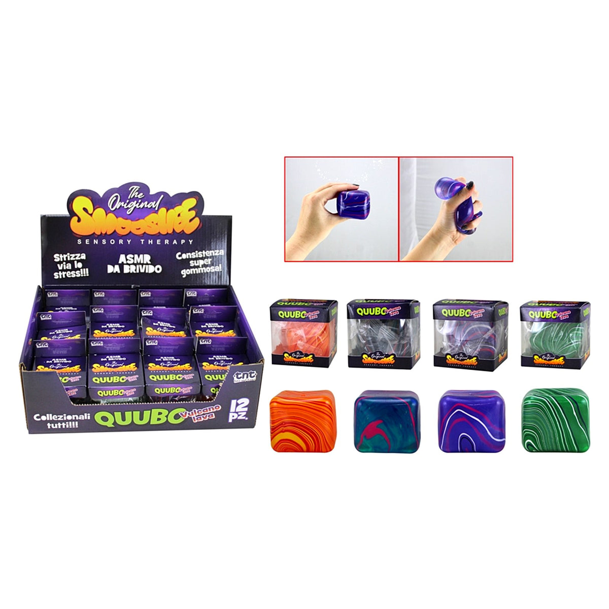 TNT SMOOSHEE QUUBO VULCANO LAVA 6 CM