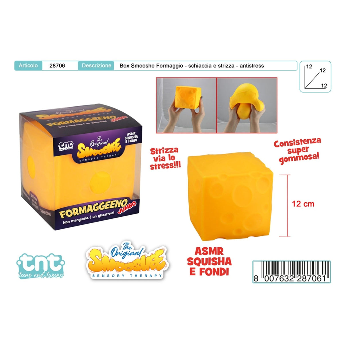 TNT SMOOSHEE FORMAGGEENO MAXI 12 CM