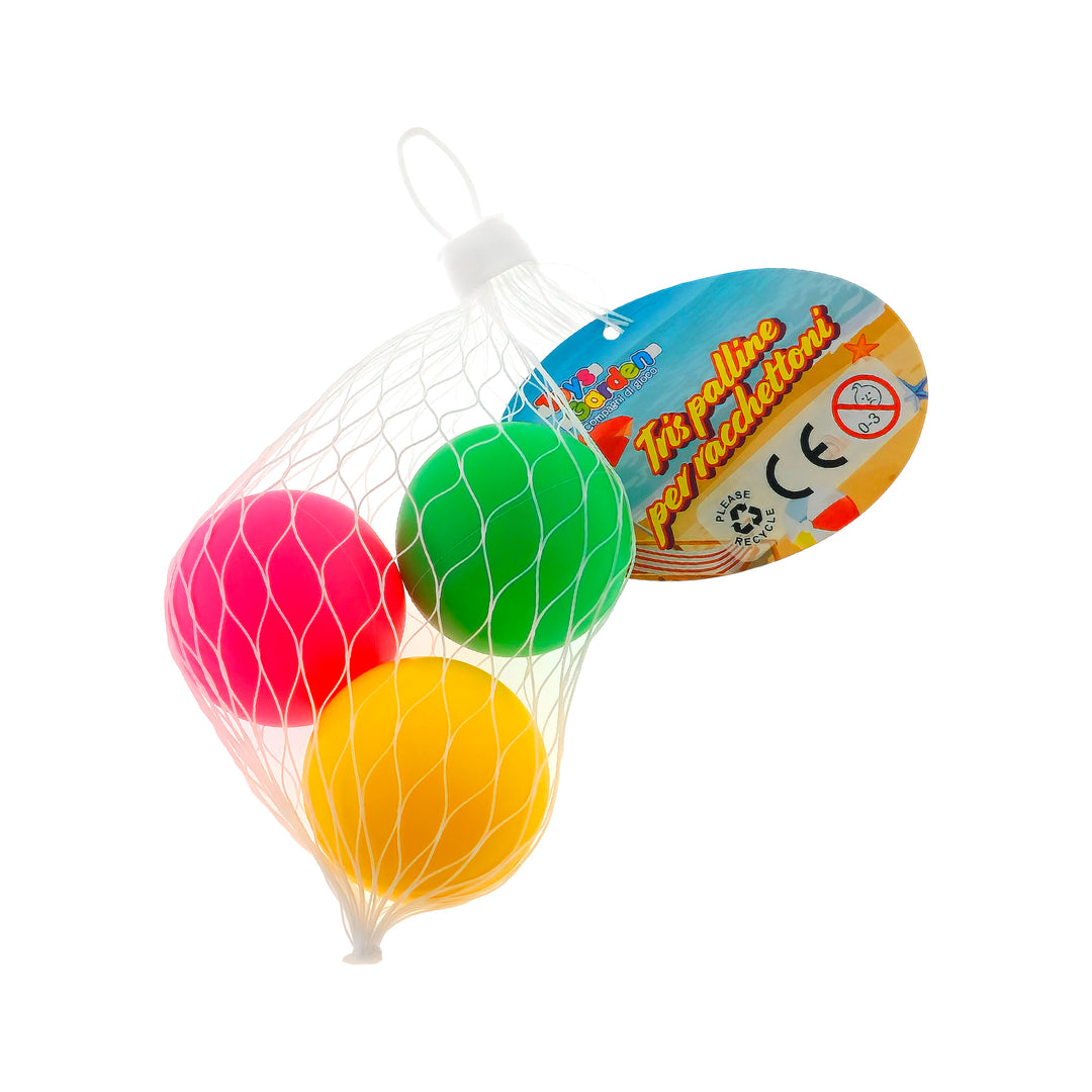 PALLINE PER RACCHETTA DA SPIAGGIA 3PZ
