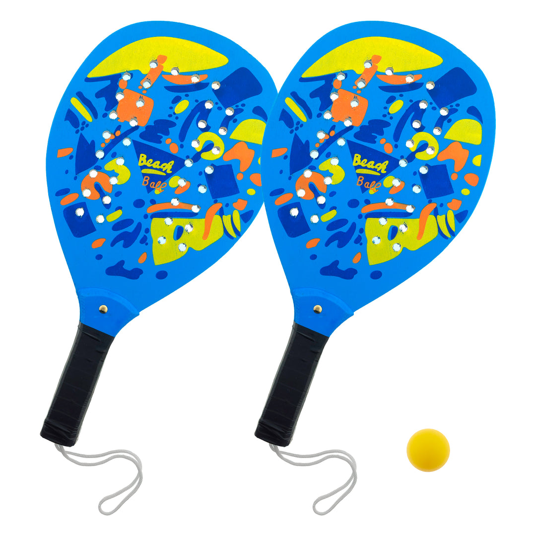 RACCHETTONE FLUO TROPICAL 2PZ CON PALLINA
