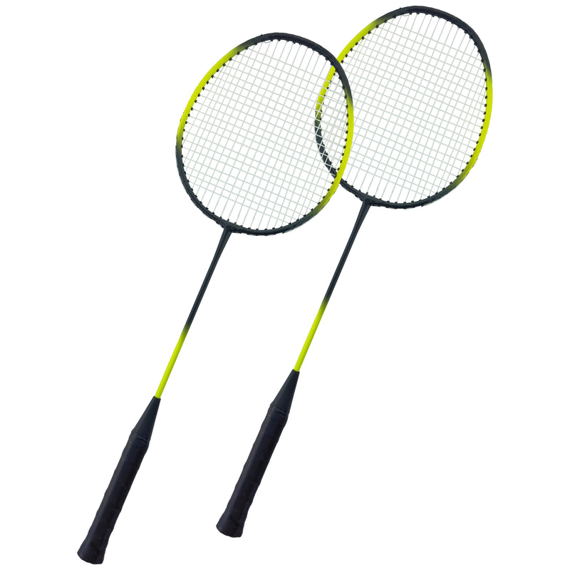 COPPIA RACCHETTE DA BADMINTON FLUO