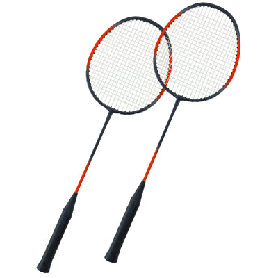 COPPIA RACCHETTE DA BADMINTON FLUO