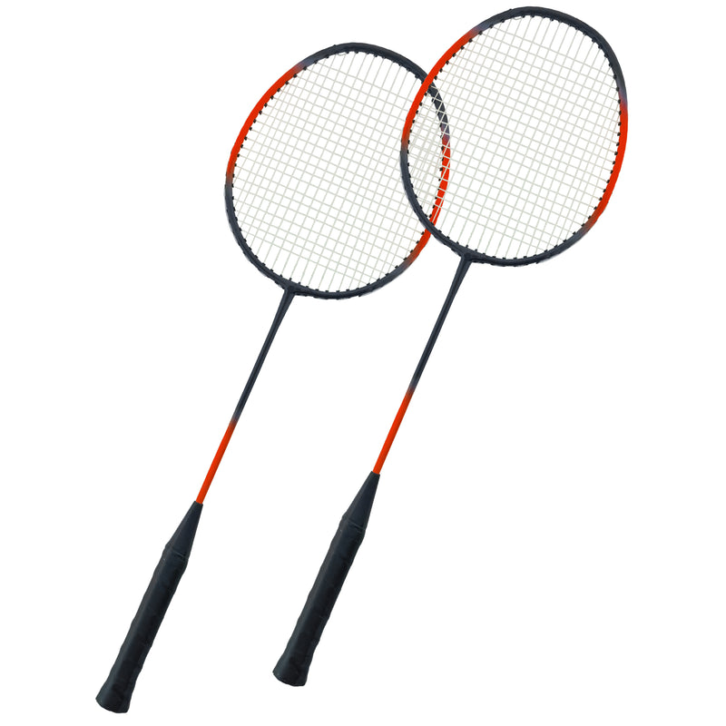 COPPIA RACCHETTE DA BADMINTON FLUO