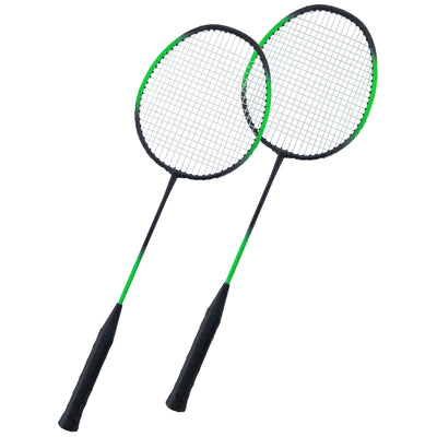 COPPIA RACCHETTE DA BADMINTON FLUO