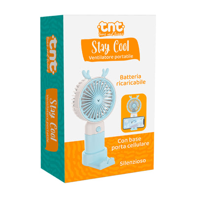 STAY COOL MINI VENTILATORE USB CON BASE PORTA SMARTPHONE