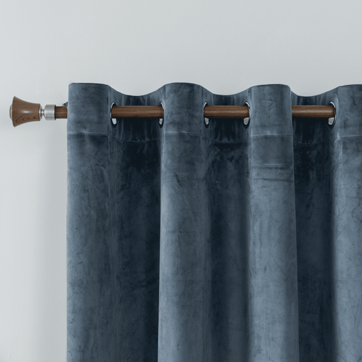TENDA ADELAIDE OSCURANTE IN VELLUTO 1 PANNELLO 140X240CM GRIGIO