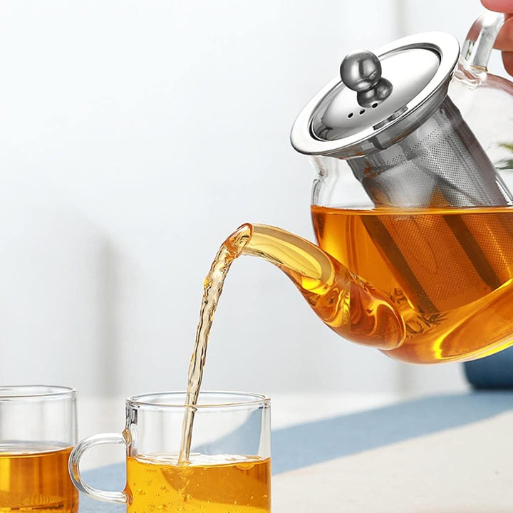 TEIERA IN VETRO CON INFUSORE 600 ML