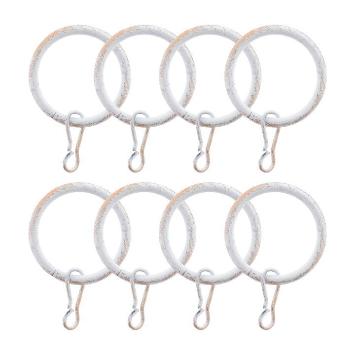 ANELLI TENDA Ø40MM 8PZ BIANCO E ORO