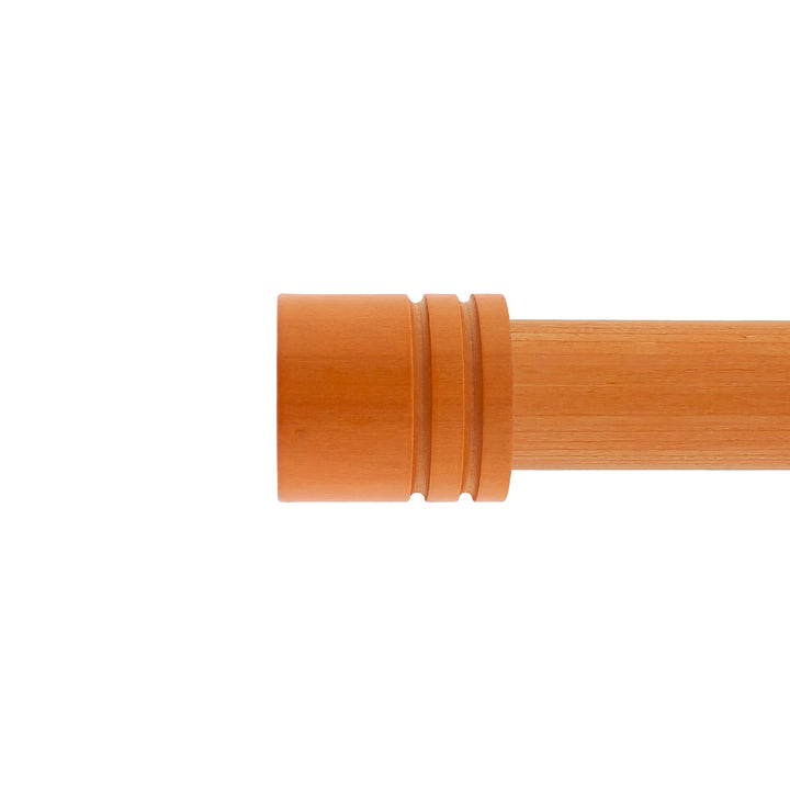 30646 TERMINALE A CILINDRO IN LEGNO 2PZ Ø28MM CILIEGIO