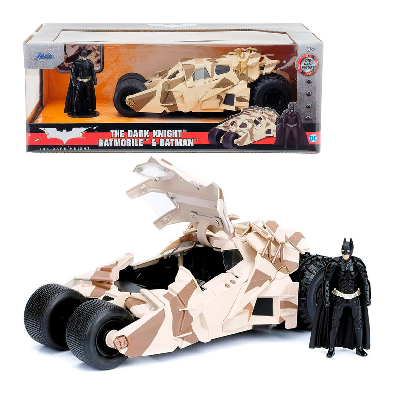 JADA BATMAN E BATMOBILE TUMBLER CAMOUFLAGE IN DIE CAST