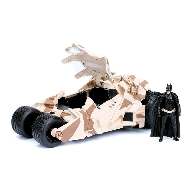 JADA BATMAN E BATMOBILE TUMBLER CAMOUFLAGE IN DIE CAST