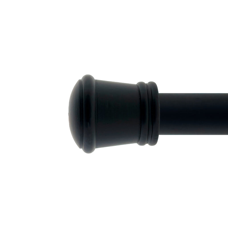 30653 TERMINALE A CONO IN LEGNO 2PZ Ø28MM NERO