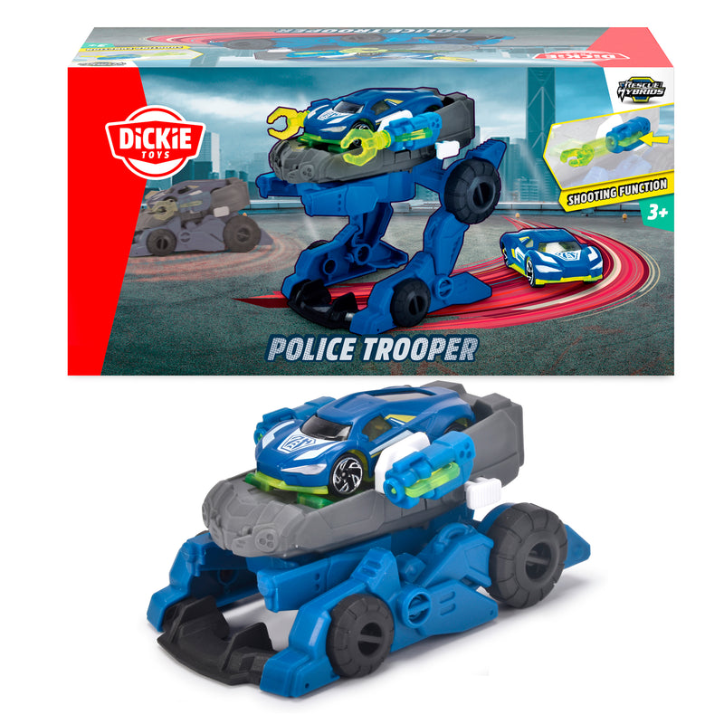 DICKIE TOYS - POLICE TROOPER 12CM TRASFORMABILE