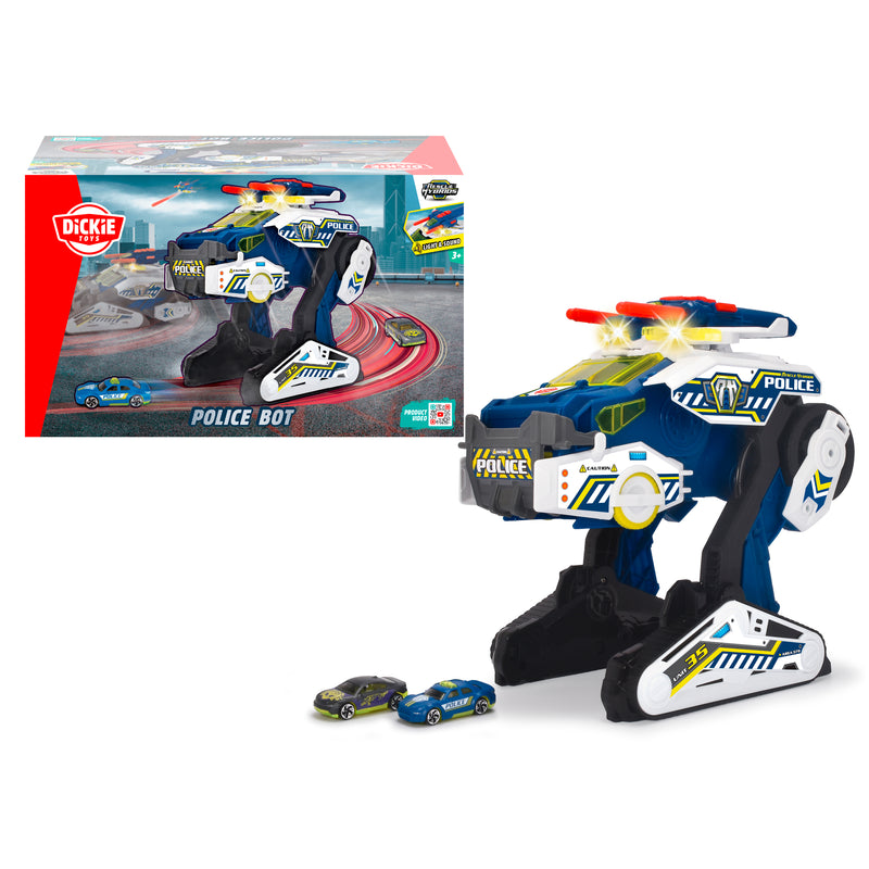 DICKIE TOYS - POLICE BOT CON LUCI E SUONI