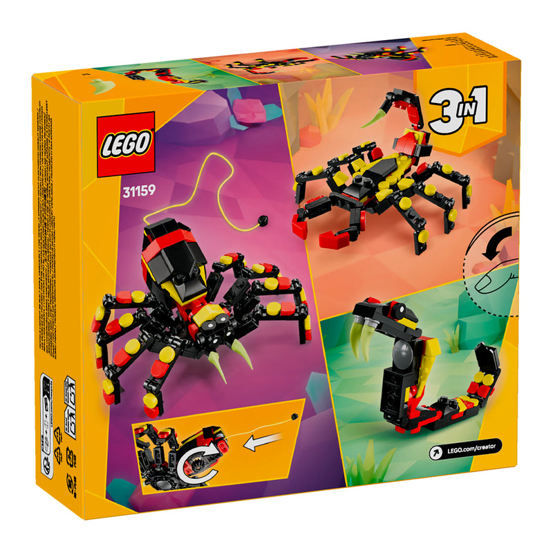 LEGO 31159 CREATOR ANIMALI SELVATICI: RAGNO TRASFORMISTA