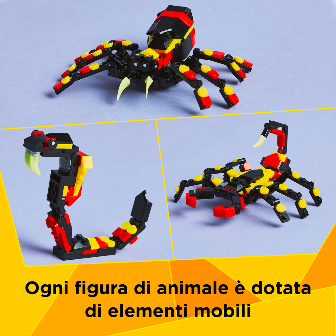 LEGO 31159 ANIMALI SELVATICI: RAGNO TRASFORMISTA
