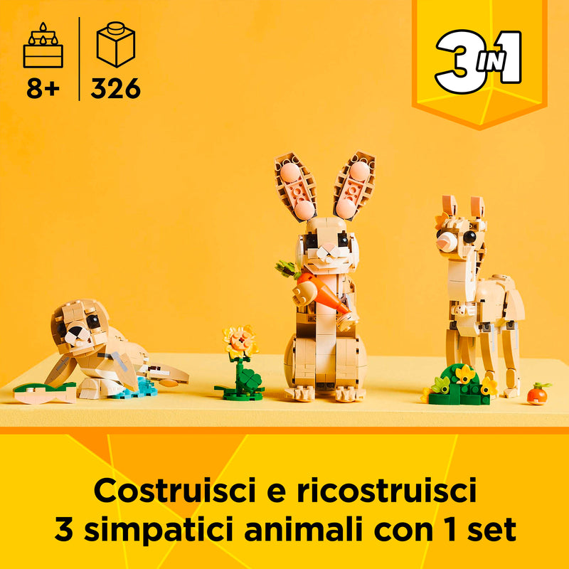 LEGO 31162 CREATOR ADORABILE CONIGLIO