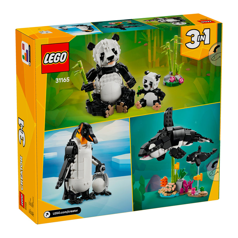 LEGO 31165 CREATOR ANIMALI SELVATICI: FAMIGLIA DI PANDA