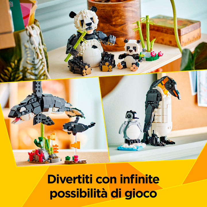 LEGO 31165 ANIMALI SELVATICI: FAMIGLIA DI PANDA