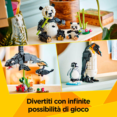 LEGO 31165 CREATOR ANIMALI SELVATICI: FAMIGLIA DI PANDA