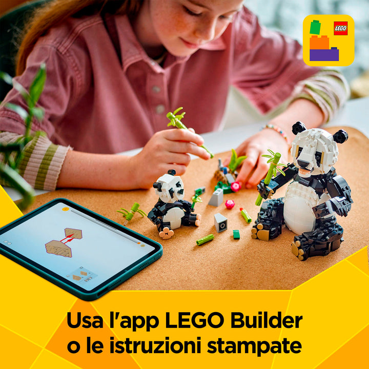 LEGO 31165 ANIMALI SELVATICI: FAMIGLIA DI PANDA