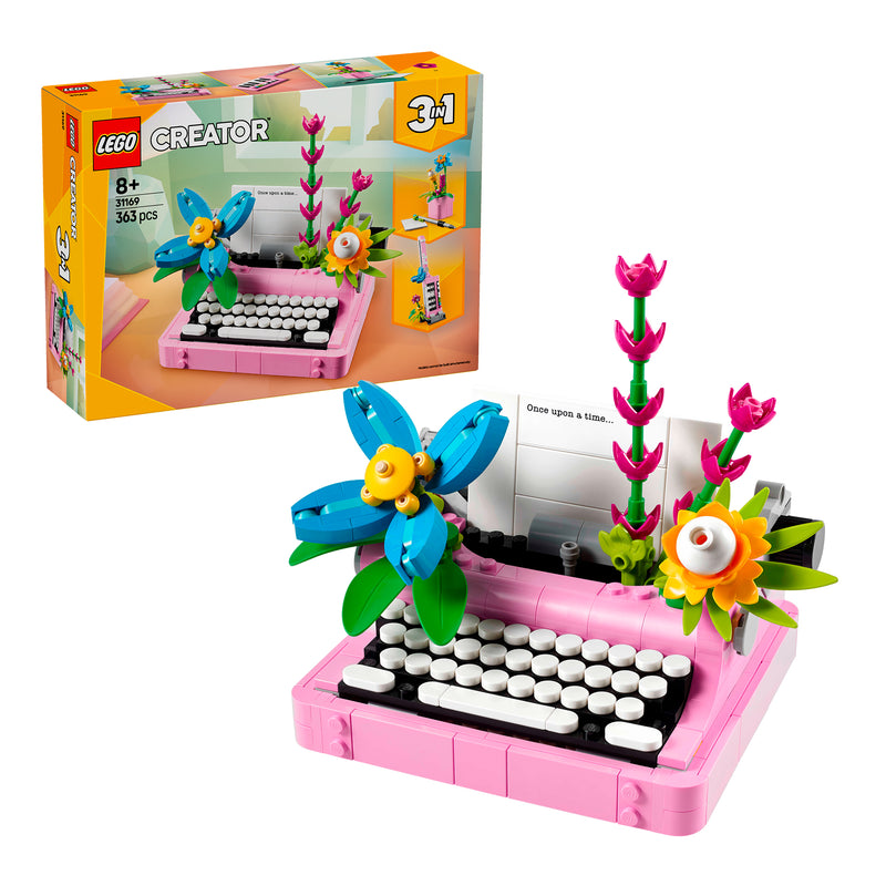 LEGO 31169 CREATOR MACCHINA DA SCRIVERE CON FIORI